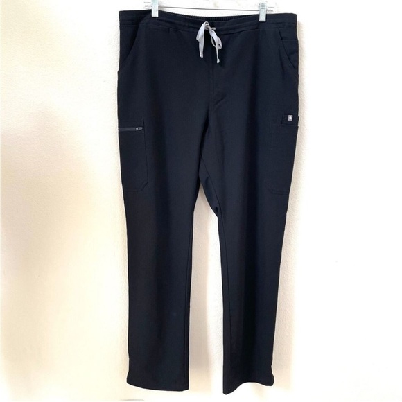 FIGS Womens XL/T Scrubs Pants Black Technical Collection TW2000T - Picture 1 of 2
